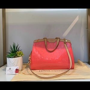Louis Vuitton Brea MM - Litchi Pink Patent